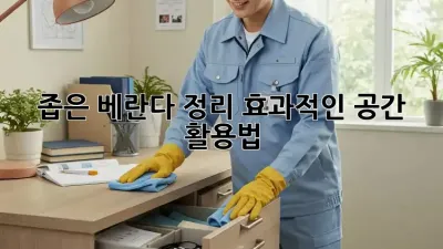 좁은 베란다 정리, 효과적인 공간 활용법!